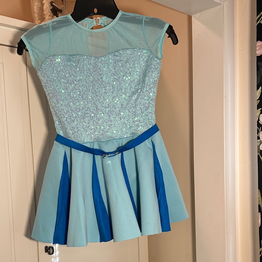Weissman Blue and Aqua Dance Costume